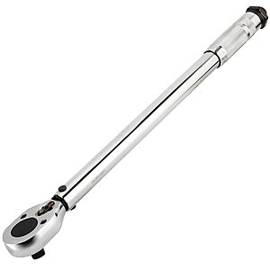 (prime) Powerbuilt Micrometer Torque Wrench, 1/2-Inch Drive, Reversible Ratchet Clicks, Lockable, 30 to 150 Foot Pound Range - 644999 $20.9