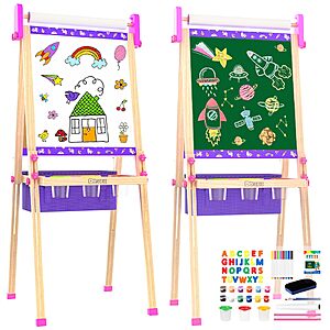 [Prime] 45.2" Doselie Double Sided Adjustable Magnetic Drawing Art Easel $26.24 + Free Shipping