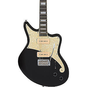 D'Angelico Premier Series Bedford Solidbody Electric Guitar (Black Flake) $399.99 + Free Shipping