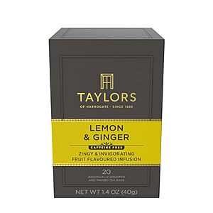 [Prime, SnS] $1.80* | 20-Count Taylors of Harrogate Lemon & Ginger Herbal Tea at Amazon
