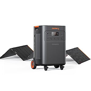 Jackery Solar Generator 5000 Plus with 500W(85Wx6) Solar Panels, 5040Wh LiFePO4 Battery Power Station, 120V/240V 7200W AC Output, Portable Generator $3404
