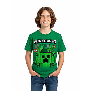 Boys' Character Graphic Tees (Various: Minecraft, Sonic, Fortnite, Dragon Ball Z, More) from $4.50 + Free S&H w/ Walmart+ or on $35+