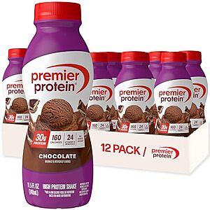 [Prime, SnS] $18.76 | 12-Pack 11oz Premier Protein 30g Protein Shake (Chocolate) at Amazon