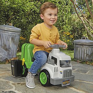 Little Tikes Dirt Diggers Garbage Truck Scoot Ride On with Real Working Horn and Trash Bin for Themed Roleplay for Boys, Girls, Kids, Toddlers Ages 2 to 5 Years, Large $32