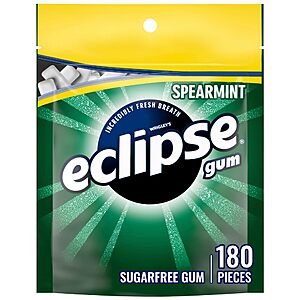 [S&S] $6.73: Eclipse Spearmint Chewing Gum Sugar Free Mint Gum (180 ct)