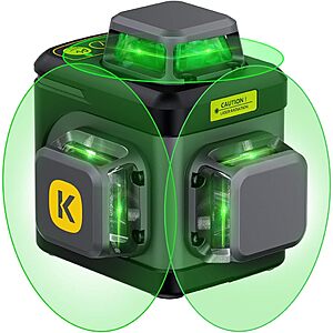 [Prime] Fanttik D12 Ace 3x360° Self-Leveling Green Cross Laser Level w/ Pulse Mode & IP54 $64.99 + Free Shipping
