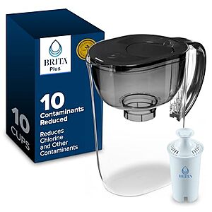 [Prime] $23.49* | Brita Large 10-Cup Water Filter Pitcher w/ BritaPlus Filter at Amazon