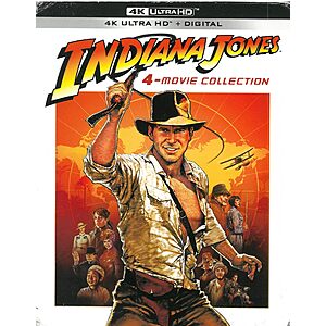 Indiana Jones 4-Movie Collection 4K UHD + Digital $54.61 Amazon