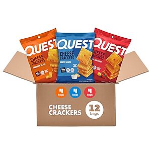 [Prime, SnS] $14.91 | 12-Pack 1.06-Oz Quest Cheesy Protein Crackers Variety Pack at Amazon