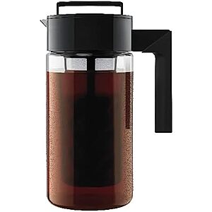 [Prime] $13.19* | 1-Quart Takeya Patented Deluxe Cold Brew Coffee Maker (Black) at Amazon