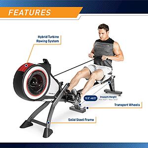 Marcy Air Resistance Rowing Machine with Transport Wheels $273.8 at Amazon