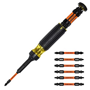 Klein Tools 13-in-1 Ratcheting Impact Rated Screwdriver $21.98