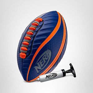 [Prime] Nerf Mini 8.5" Spiral Grip Football w/ Pump (Blue/Orange) $11.99 + Free Shipping