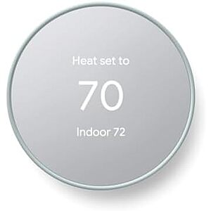 [Resale, AC] $60.78 | Google Nest Thermostat (Fog) (Used - Like New) at Amazon