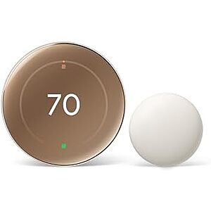 [Resale, AC] $158.64 | Google Nest Learning Thermostat (4th Gen, 2024) with Nest Temperature Sensor (Used - Like New) at Amazon