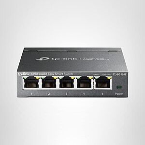 TP-Link 5-Port Gigabit Ethernet Easy Smart Switch (TL-SG105E) $17.99 + Free Shipping w/ Prime or on $35+