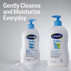 PRIME DAY: S&S $10.81 Cetaphil Baby Wash & Shampoo, 13.5oz Pack of 2, Hypoallergenic, Gentle Enough for Everyday Use,