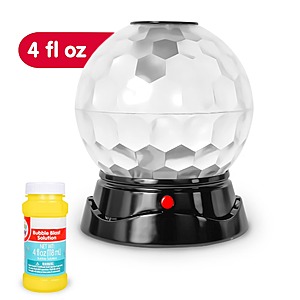 Play Day 9" Light-Up Disco Ball Bubble Machine w/ 4-fl oz Solution $7.50 + Free Shipping