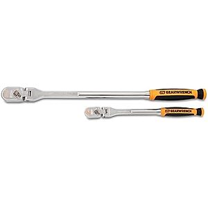 [Prime] $48.92* | 2-Piece GEARWRENCH 1/4" & 3/8" 120XP Dual Material Flex Handle Teardrop Ratchet Set at Amazon