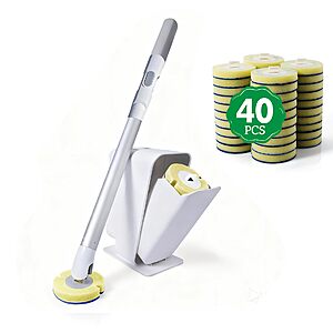 [Prime] Eyliden Disposable Toilet Brush Kit w/ 40-Refills $7.49 + Free Shipping