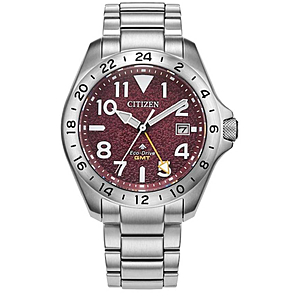 CITIZEN Promaster Land GMT Eco-Drive Red Dial Men's Watch $320