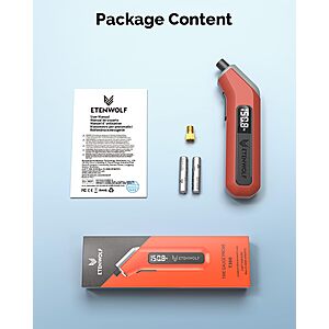 ETENWOLF T300 Plus Tire Pressure Gauge 200 PSI, Digital Tire Gauge with Bright LED Display, Tire Gauges for Tire Pressure with Presta Valve Adaptor (Vivid Orange) $7.56