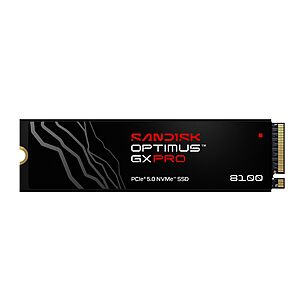 Prime Members: 1TB SANDISK Optimus GX PRO 8100 NVMe SSD (w/o Heatsink)  $289.99 + Free Shipping