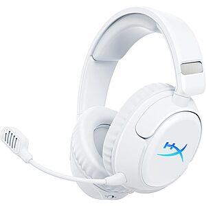 [Prime] HyperX Cloud Flight 2 Wireless Gaming Headset w/ Customizable RGB & 100-Hour Battery Life (White) $74.99 + Free Shipping