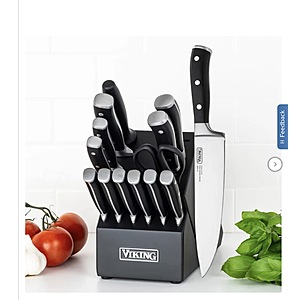 Viking 15-piece German Steel Knife Block Set $119.99 Free Shipping Costco.com