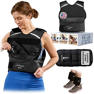Prime Members: Lifepro Flexvest Adjustable Weighted Vest (15 or 20-Pound) $30.89 + Free Shipping