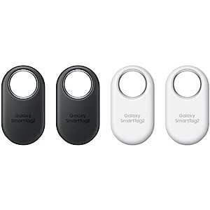 [Prime] $52* | 4-Pack Samsung Galaxy SmartTag2 Bluetooth Trackers (Black + White) at Amazon