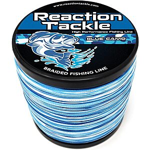 [Prime] 300-Yard 20-Pound Reaction Tackle Braided Fishing Line (Blue Camouflage) $12.59 + Free Shipping