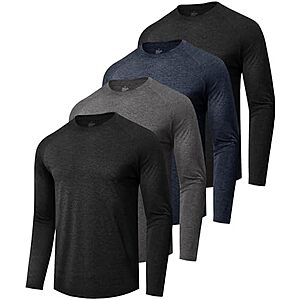 [Prime] $14.23* | 4-Pk BOOJO Sun Protection Long Sleeve T-Shirts (Large Only) at Amazon