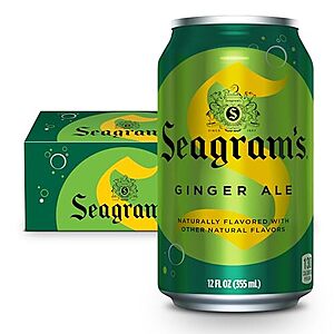 $4.68* | 12-Pk 12-Oz Seagram's Ginger Ale at Amazon
