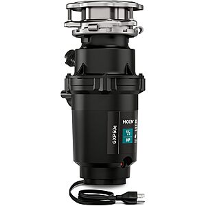 [Prime] Moen GXP50C 0.5 HP Continuous Feed Garbage Disposal w/ Power Cord $73.92 + Free Shipping