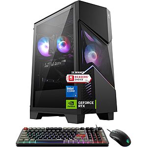 Prime Members: msi Codex R2 Gaming Desktop PC NVIDIA GeForce RTX 5070 12GB Intel Core i5-14400F 32GB DDR5 RAM 1TB NVMe SSD $1589.99