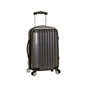 $29.99 | 20" Rockland Melbourne Hardside Expandable Spinner Carry-On Luggage (Carbon) at Woot!