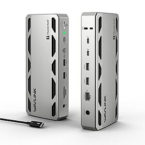 Prime Members: WAVLINK 12-in-1 Thunderbolt 5 Docking Station w/ 140W PD, 2.5Gb Ethernet, SD 4.0 & 4x USB-A $179.40 + Free Shipping