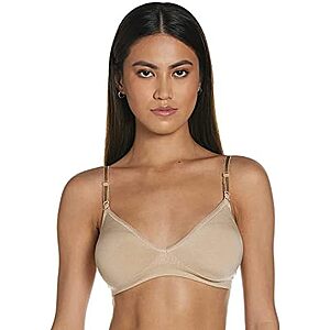 [Prime] $7.22* | Hanes Women's Wireless T-Shirt Bra w/ Convertible Straps (Nude) at Amazon