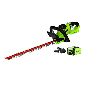 Greenworks 40V 24" Cordless Battery Hedge Trimmer w/ 2.0 Ah USB Battery & Charger $89.25