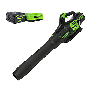 Greenworks 60V 610 CFM Cordless Battery Leaf Blower w/ 2.5Ah Battery & Charger + Free Shipping $110.5