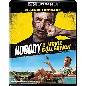 Nobody 2-Movie Collection - 4K Ultra HD + Digital [4K UHD] $24.99 Amazon