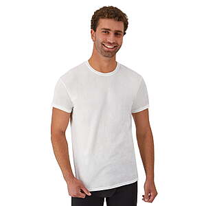 White T-Shirts Undershirts, 6-Pack, Undershirt T-Shirts with Odor Control (White) - from $11.46