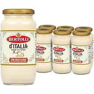 6-Pack 16.9-Ounce Bertolli d'Italia Four Cheese Alfredo Sauce $14.85 w/ S&S + Free Shipping w/ Prime or on $35+