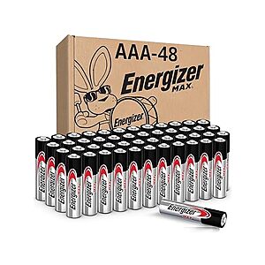 48-Pack Energizer MAX AAA Batteries $18.99 + Free Shipping w/ Prime or $6 Fee per Order