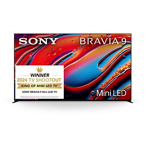 Sony 75 Inch Mini LED QLED 4K Ultra HD TV BRAVIA 9 Smart Google TV with Dolby Vision HDR and Exclusive Features for PlayStation 5 (K-75XR90) $2498