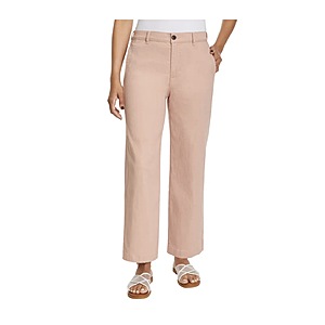 Ella Moss Women's Wide Leg Crop Pant $15.99 Pink, Dark Blue or Light Blue Free Shipping Costco.com
