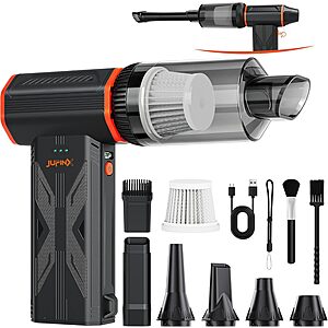 JUFINX F32MAX 3-in-1 Electric Air Duster, Vacuum Cleaner & Vacuum Bag Sealer (150,000 RPM, 3 Speeds) $23.99 + Free Shipping w/ Prime or on $35+
