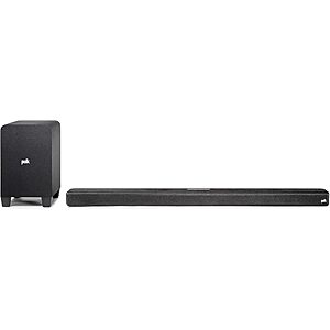 Polk Audio Signa S4 TV Sound Bar with Subwoofer - Dolby Atmos Audio VoiceAdjust & BassAdjust Technology $336
