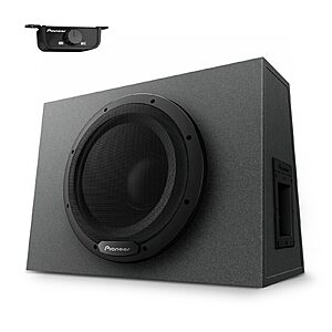 Pioneer TS-WX1210A 12” Subwoofer – 1300W Max, Built-in Amp for Easy Bass Upgrade $283.99